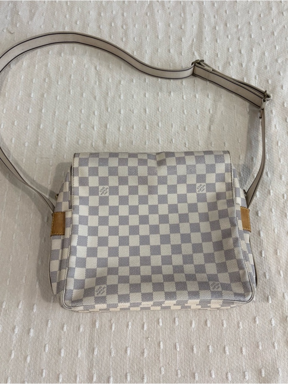 Louis Vuitton Damier Azur Check Crossbody - Light Blue/White